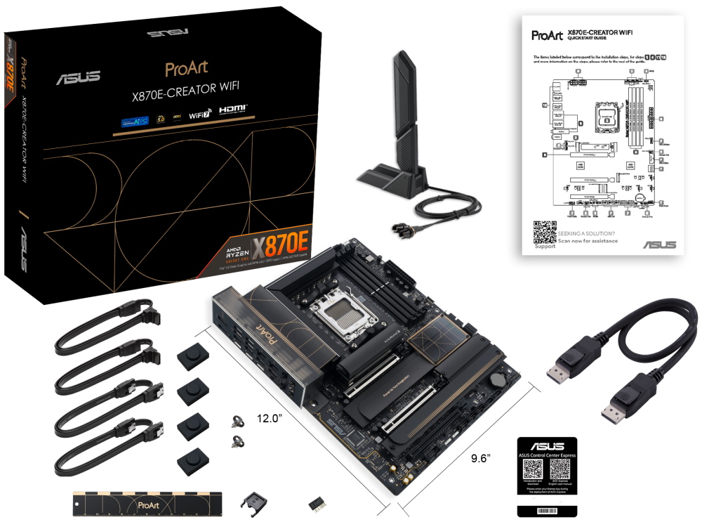 ASUS PROART X870E-CREATOR WIFI / X870E / AM5 / 4x DDR5 / HDMI / M.2 / USB4 / WIFI / ATX